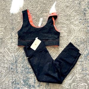 Two Piece Fabletics Reversible Bra & Leggings